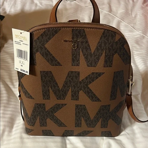 Michael Kors Cindy Tan and Black Women’s Backpack - Picture 1 of 5
